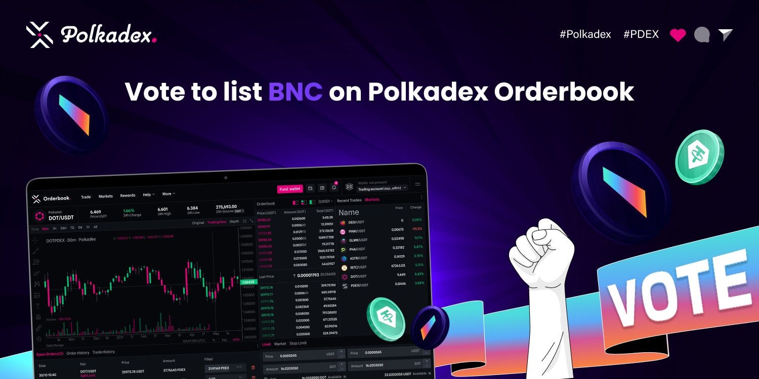 BNC on Polkadex Orderbook.