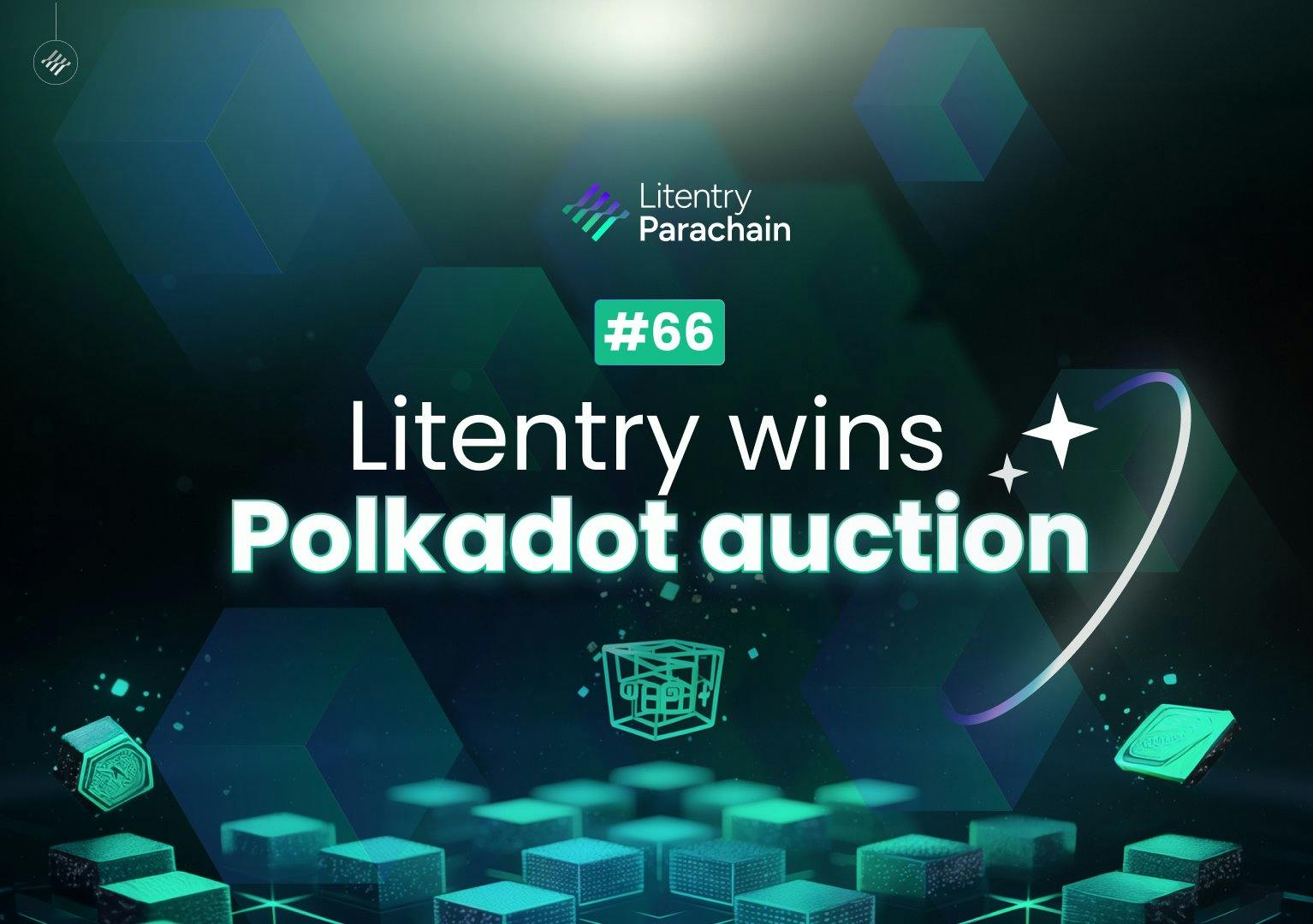 Litentry wins the 66th Parachain Auction on Polkadot.