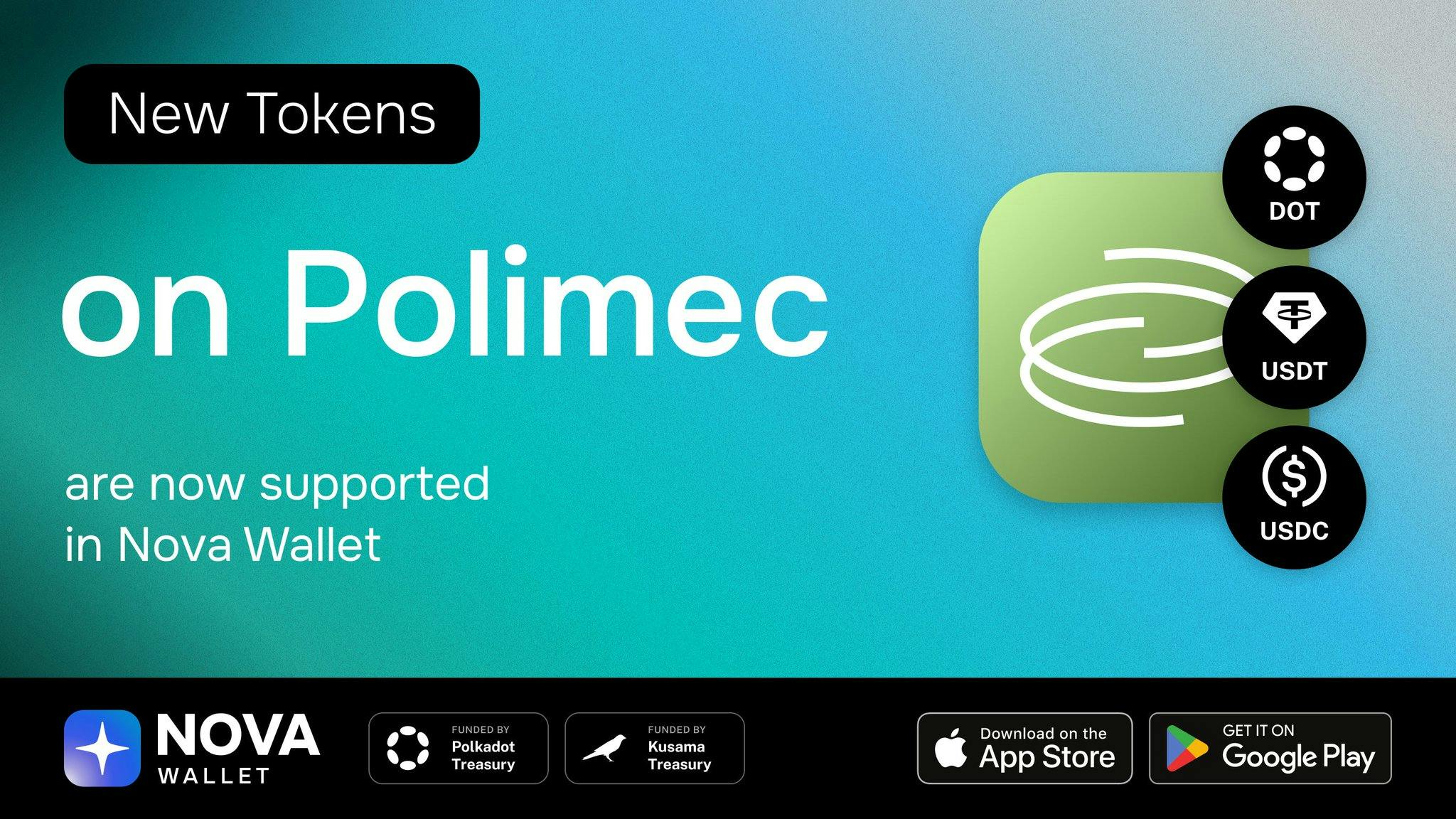 Nova Wallet now supports new tokens on Polimec