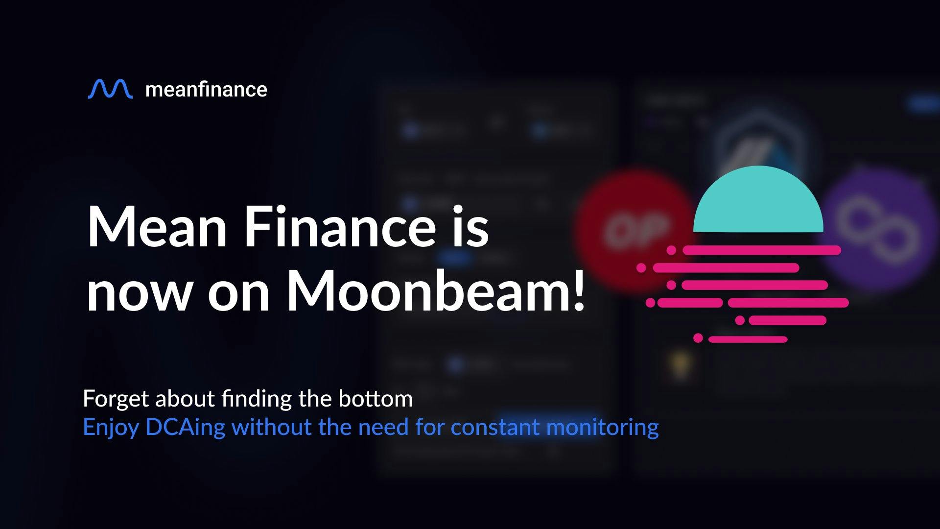 Mean Finance on Moonbeam