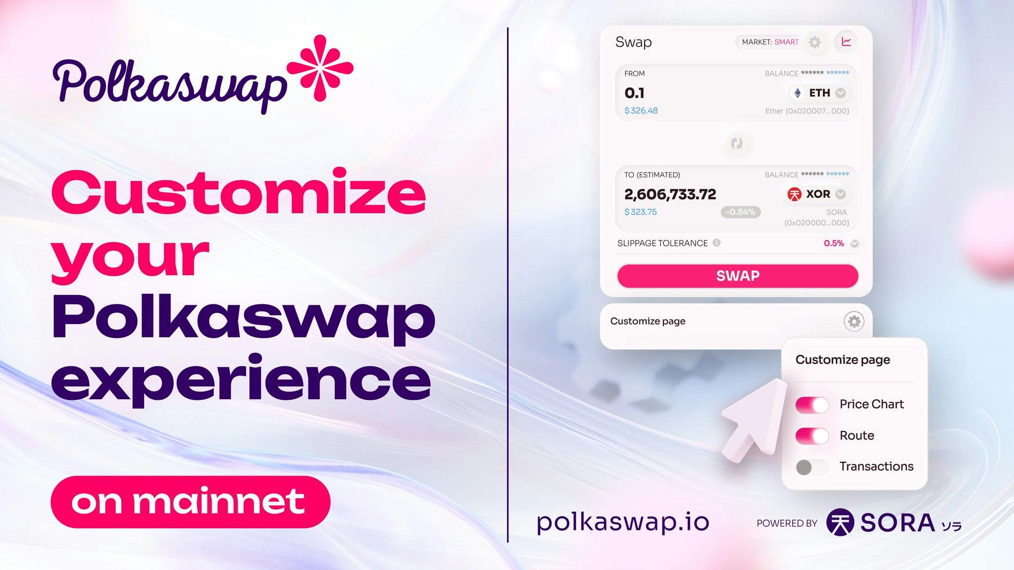 Polkaswap v1.32.0 goes live on mainnet