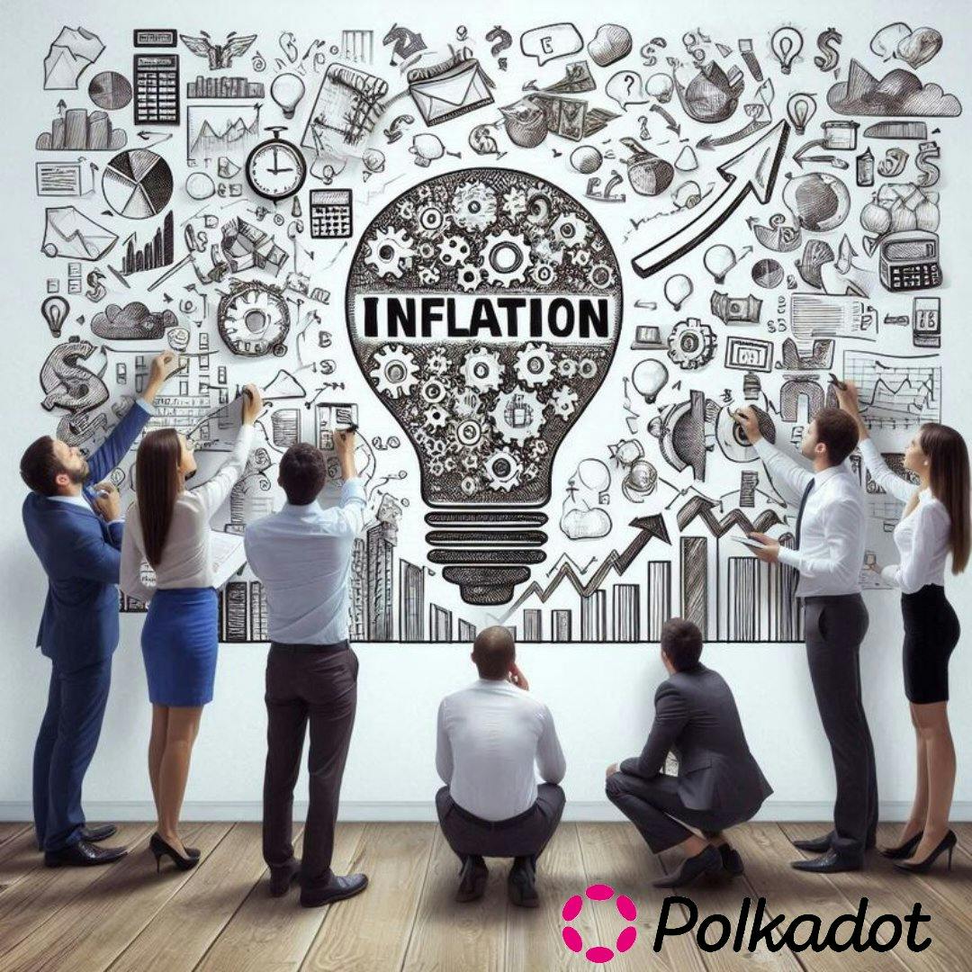 Inflation in Polkadot