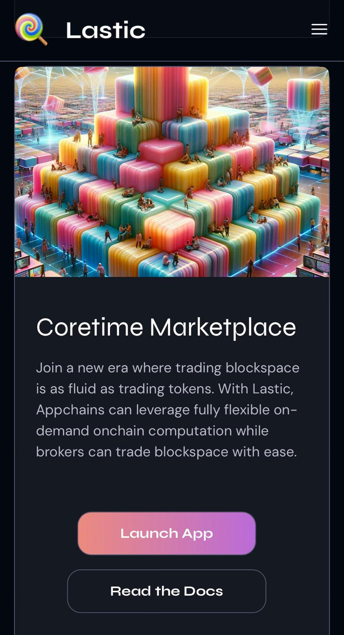 Lastic Coretime Marketplace on Kusama