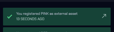 PINK registered on HydraDX