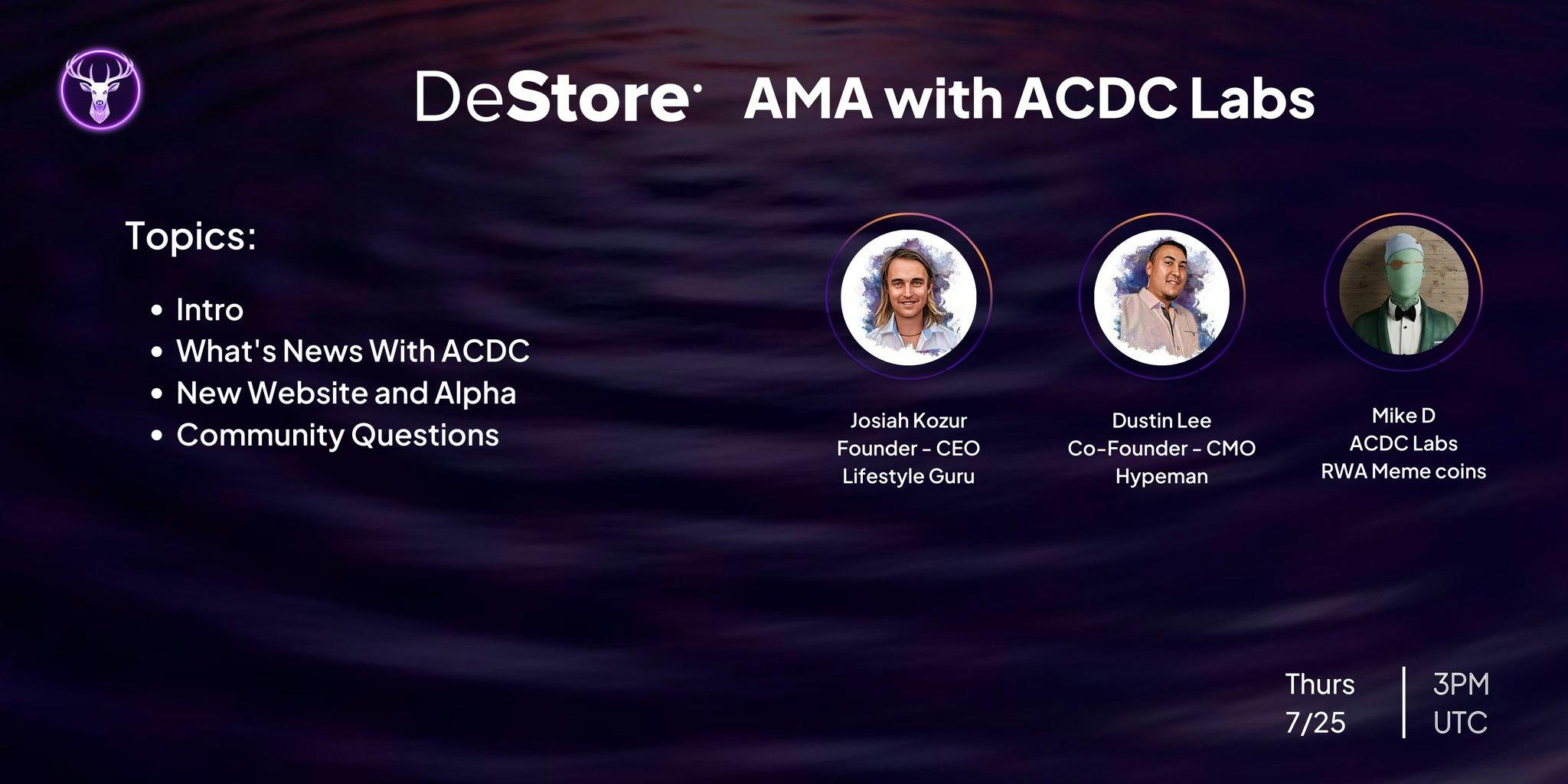 DeStore AMA with ACDC Labs