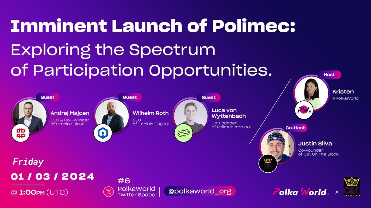 Imminent Launch of Polimec: Exploring the Spectrum of Participation Opportunities.