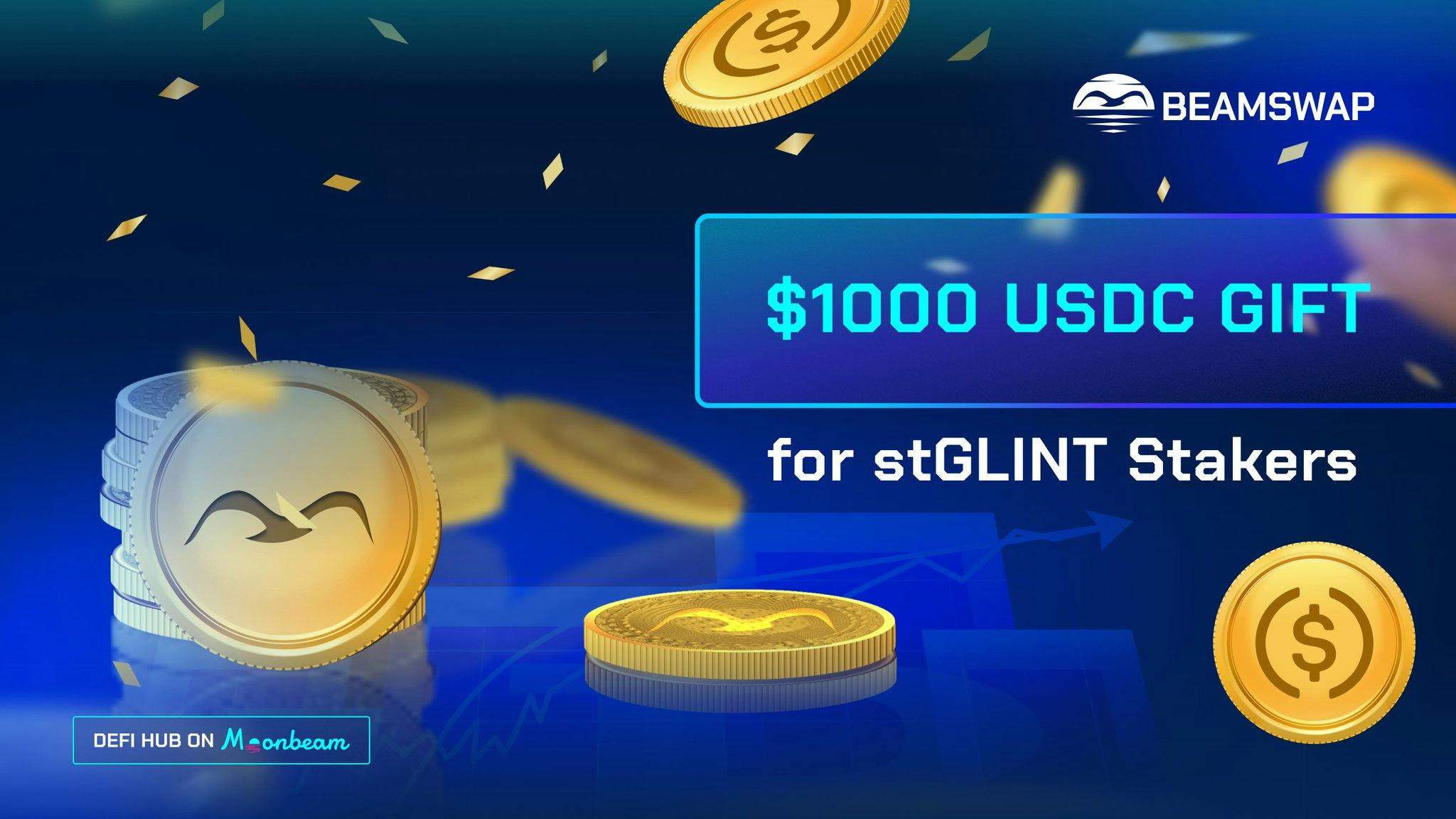 Beamswap allocates extra $1k rewards for stGLINT staking