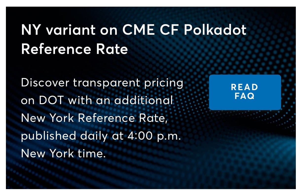 New DOT Pricing Reference Rate