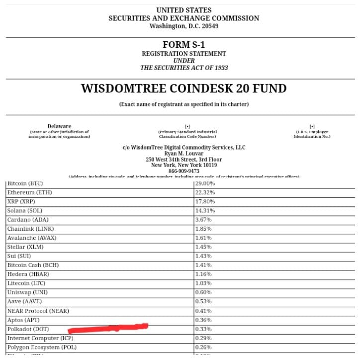 Polkadot just earned Wall Street’s attention.