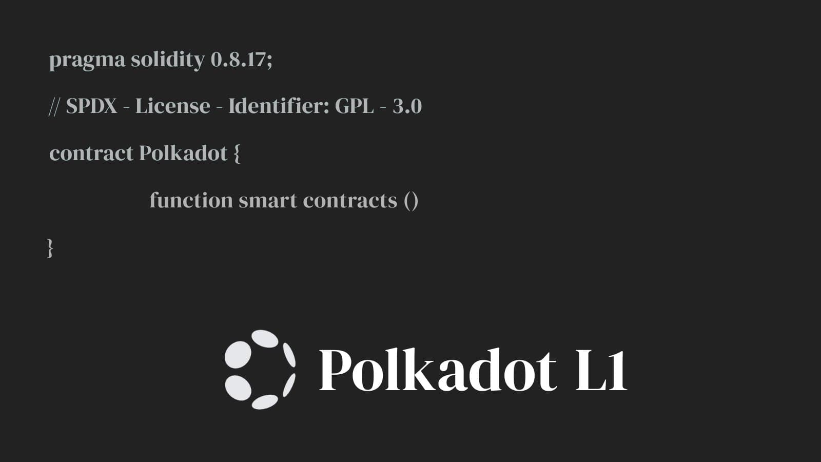 Polkadot as an L1
