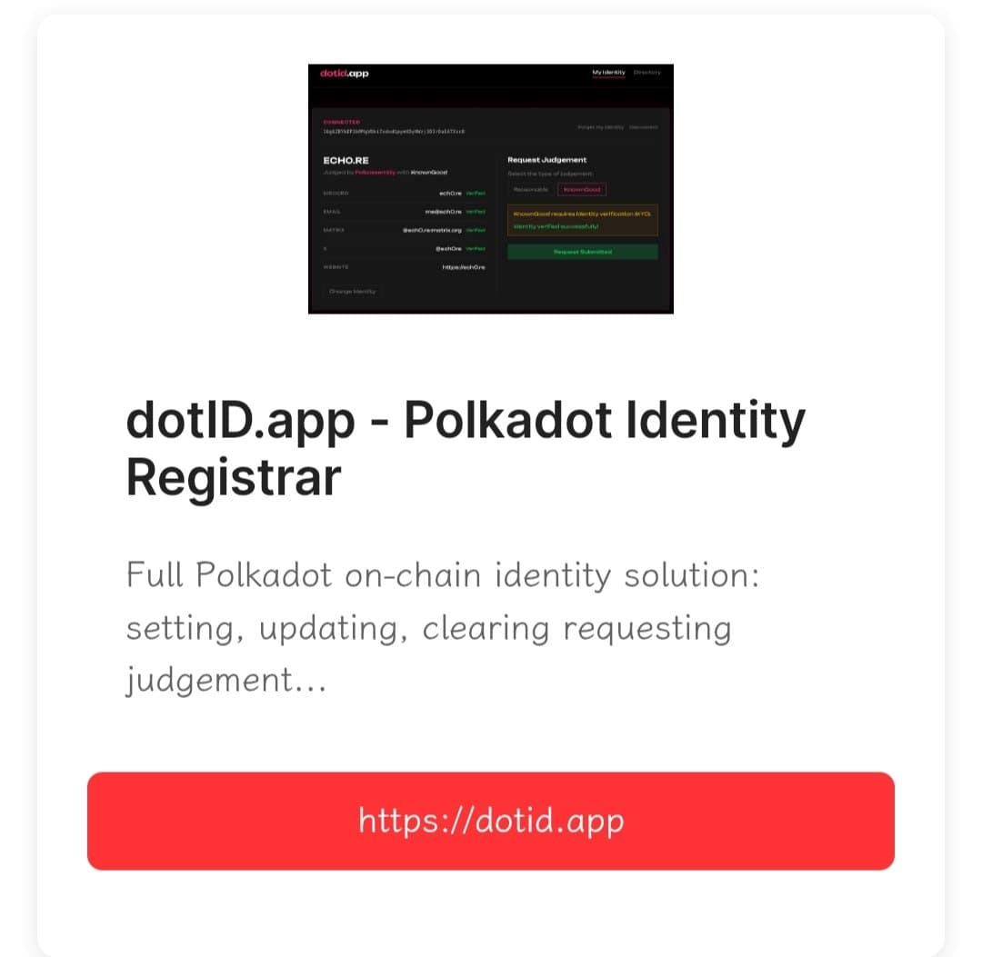New Registrar on Polkadot
